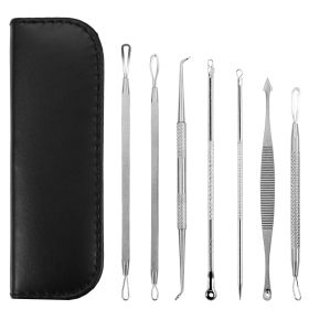 7 Pcs Blackhead Remover Kit Stainless Steel Pimple Comedone Acne Extractor Needle Tools