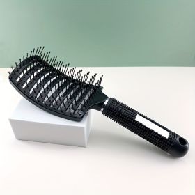 Curved Vented Styling Hair Brushes with Detangling Pins, Professional Paddle Detangler Hairbrush for All Hair Types For Women, Men