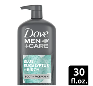 Dove Men+Care Elements Blue Eucalyptus+Birch Liquid Body Wash Cleanser;  30 oz