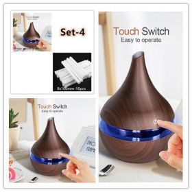 EQS - LED Essential Oil Diffuser (Product specification: USB, Color: Set 6)